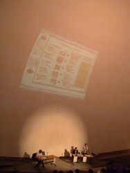JAXAタウンミーティングで向井千秋記念子ども科学館を訪れた向井千秋宇宙飛行士（1）