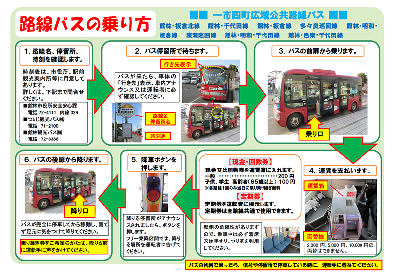 路線バスの乗り方の画像