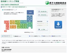 全国及び福島県の空間線量測定結果