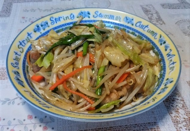上海亭野菜炒め