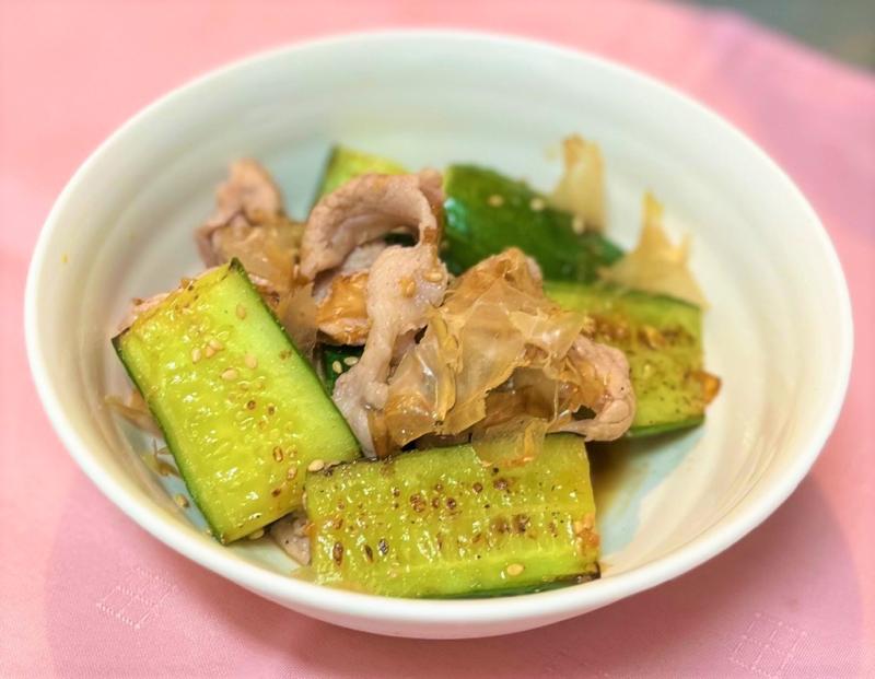 香ばしきゅうりのさっぱり和え（写真）