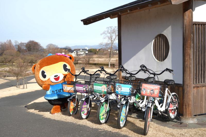 よりもいコラボ自転車とぽんちゃん