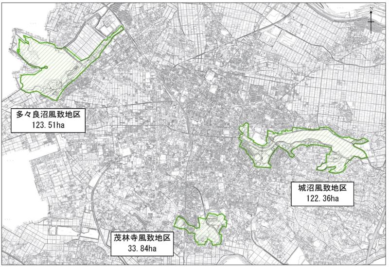 風致地区の地図
