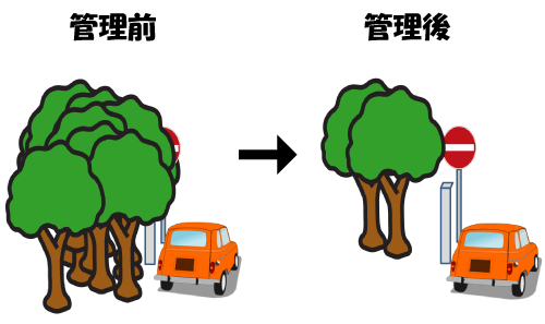 樹木の管理イメージ図