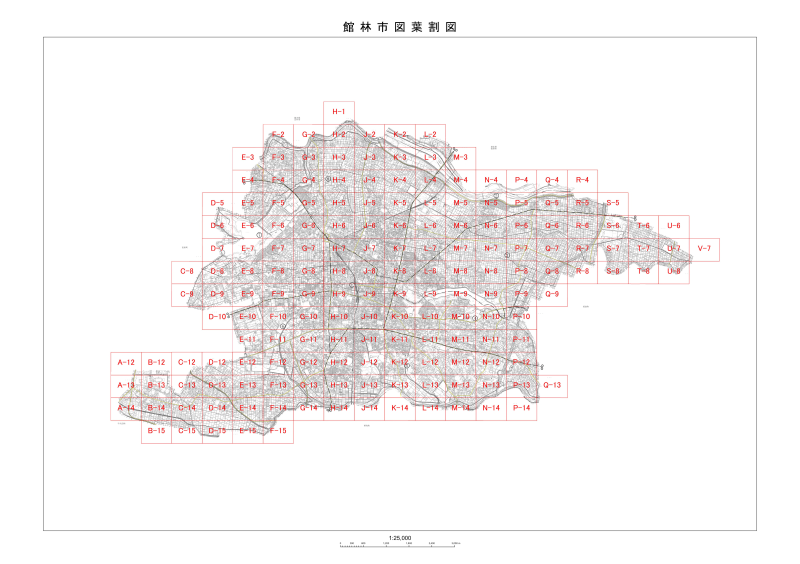 区割り図の画像