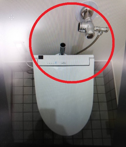 トイレ配管の盗難写真の画像