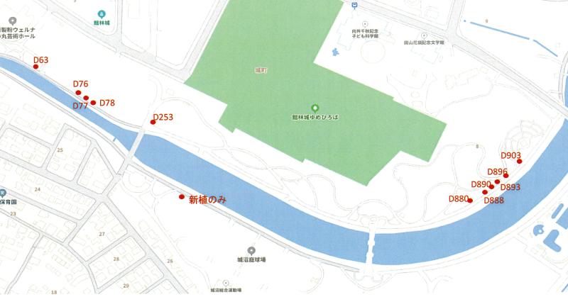 つつじが岡公園植樹マップ