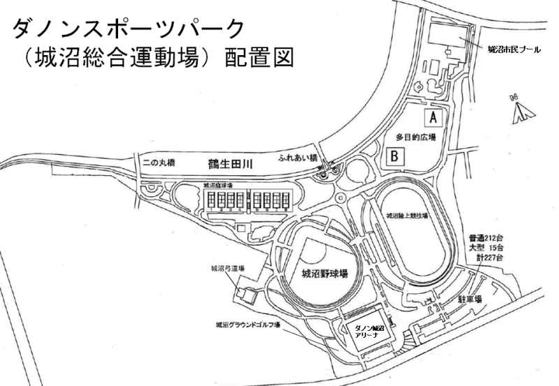 ダノンスポーツパーク配置図