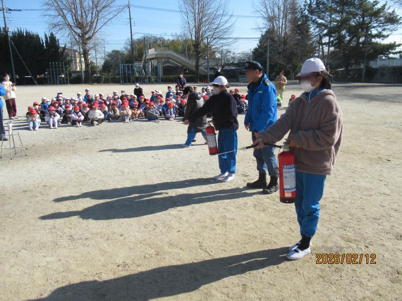 火災避難訓練の画像