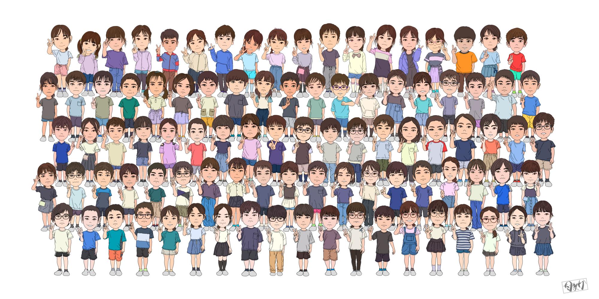 児童イラストの画像