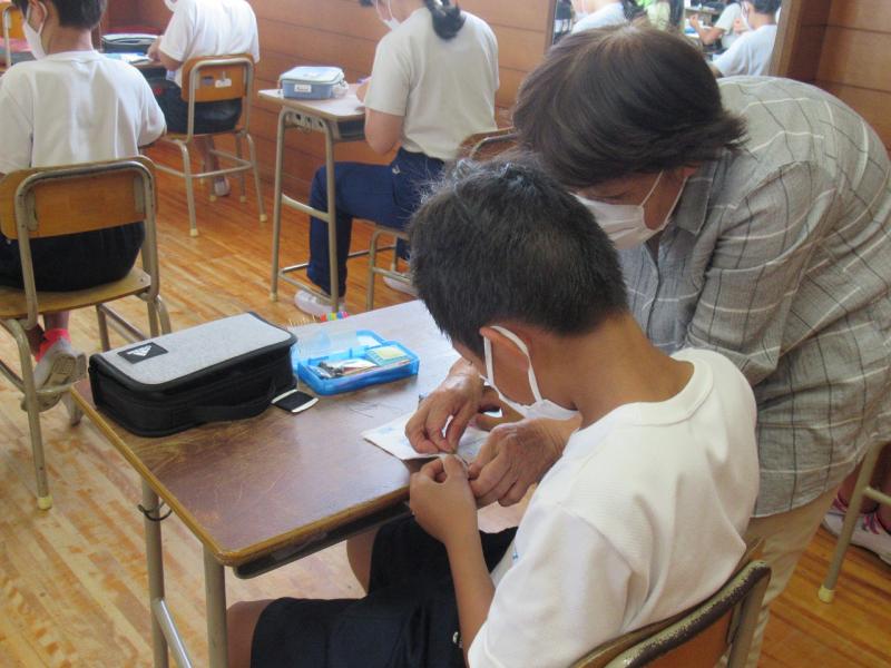 手縫いの授業