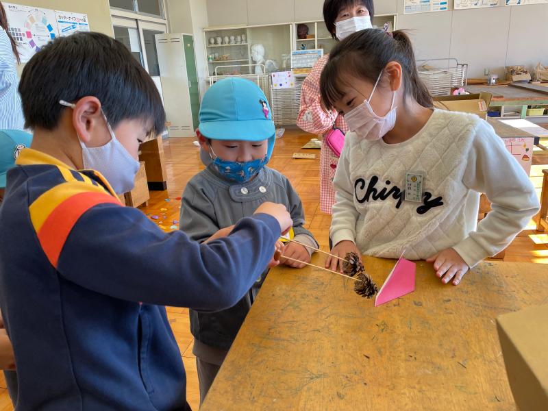 東幼稚園との秋まつり（交流）