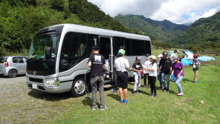 総合的な学習の時間で足尾現地学習1