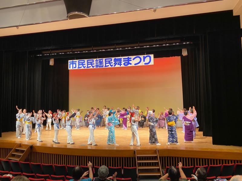令和６年度市民民謡民舞まつりの様子１