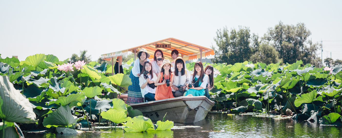 県立つつじが岡公園 祭り中は渡船やクルージングを楽しめる！